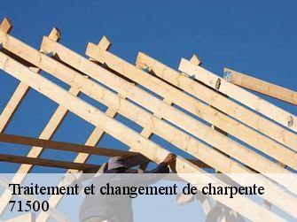 Traitement et changement de charpente  71500